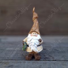 Karácsonyi dísz - Mikulás Koszorúval Figura