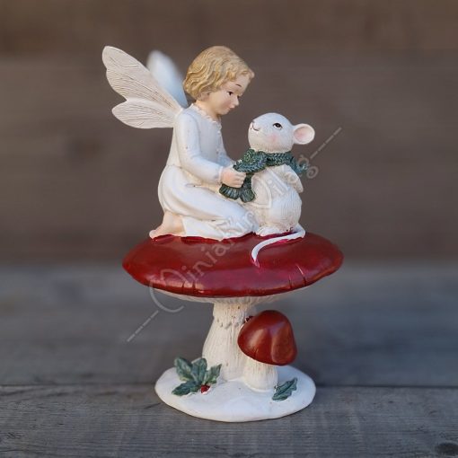 Tündér Egérrel Gombán Figura