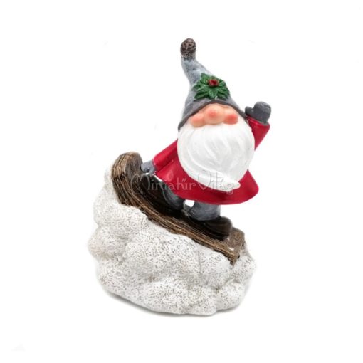 Karácsonyi dísz - Manó Snowboardozik Figura