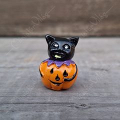 Minifalu - Halloween Tök Macskával