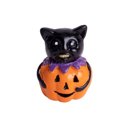 Minifalu - Halloween Tök Macskával