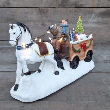 Karácsonyi jelenet - Lovaskocsi Ledes