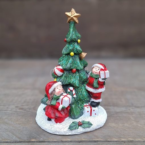 Téli falu - Karácsonyfa díszítés Figura